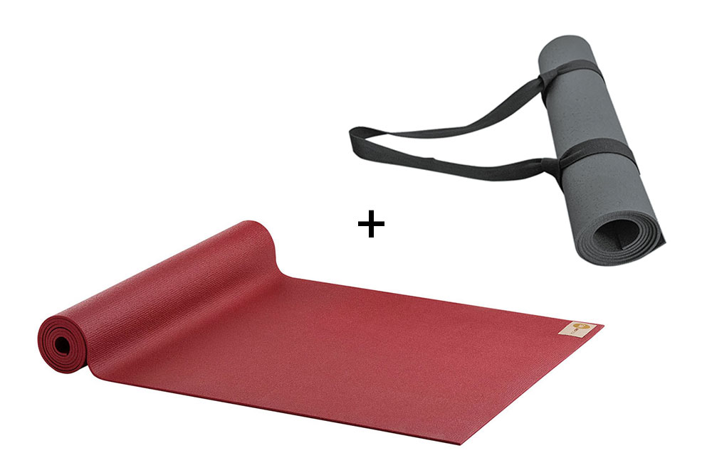 Bild Yogamatte und Tragegurt im Set rot