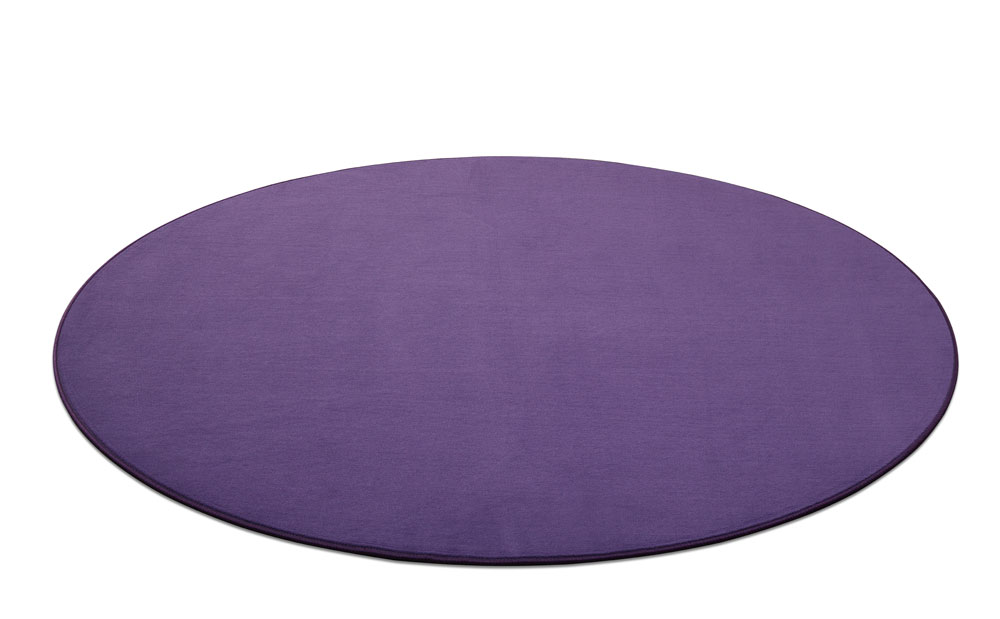 Bild Runder Kuschelteppich Merkur in violett
